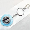 Zinc Alloy keyring Jewelry Chains, width:48mm, Length Approx:14cm, Sold by Dozen