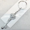 Zinc Alloy keyring Jewelry Chains, width:22mm, Length Approx:12.5cm, Sold by Dozen