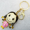 Zinc Alloy keyring Jewelry Chains, width:47mm, Length Approx:14.5cm, Sold by Dozen