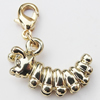 Zinc Alloy Charm/Pendants, Nickel-free & Lead-free, A Grade Animal 20x13mm Hole:2mm, Sold by PC