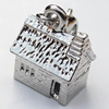 Zinc Alloy Charm/Pendants, Nickel-free & Lead-free, A Grade House 15x12x9mm Hole:2mm, Sold by PC