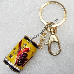 Zinc Alloy keyring Jewelry Chains, width:21mm, Length Approx:13cm, Sold by Dozen