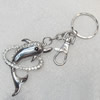 Zinc Alloy keyring Jewelry Chains, width:43mm, Length Approx:12cm, Sold by Dozen