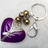 Zinc Alloy keyring Jewelry Chains, width:48mm, Length Approx:13.5cm, Sold by Dozen