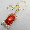 Zinc Alloy keyring Jewelry Chains, width:25mm, Length Approx:14cm, Sold by Dozen