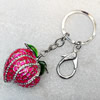 Zinc Alloy keyring Jewelry Chains, width:33mm, Length Approx:12.5cm, Sold by Dozen