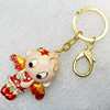 Zinc Alloy keyring Jewelry Chains, width:42mm, Length Approx:14.5cm, Sold by Dozen