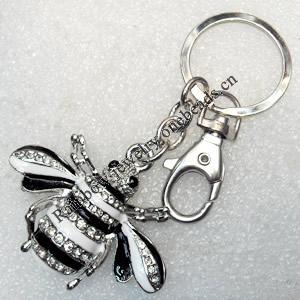 Zinc Alloy keyring Jewelry Chains, width:54mm, Length Approx:13.5cm, Sold by Dozen