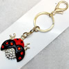 Zinc Alloy keyring Jewelry Chains, width:36mm, Length Approx:13cm, Sold by Dozen