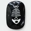 Resin Pendants, Rectangle 30x21mm Hole:2.5mm, Sold by Bag