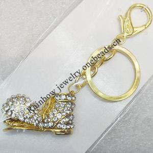 Zinc Alloy keyring Jewelry Chains, width:40mm, Length Approx:11cm, Sold by Dozen