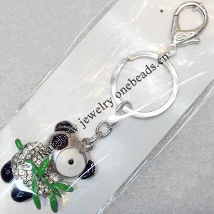 Zinc Alloy keyring Jewelry Chains, width:38mm, Length Approx:13cm, Sold by Dozen