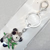 Zinc Alloy keyring Jewelry Chains, width:38mm, Length Approx:13cm, Sold by Dozen