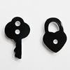 Resin Pendants, Key:28x17mm, Lock:24x17mm, Sold by Bag