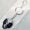Zinc Alloy keyring Jewelry Chains, width:35mm, Length Approx:14cm, Sold by Dozen