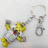 Zinc Alloy keyring Jewelry Chains, width:50mm, Length Approx:15cm, Sold by Dozen