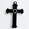 Resin Cabochons, Cross 30x20mm, Sold by Bag