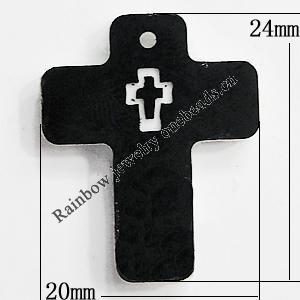 Resin Cabochons, Cross 24x20mm, Sold by Bag