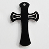 Resin Cabochons, Cross 30x19mm, Sold by Bag