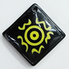 Resin Pendants, Diamond 27mm Hole:2mm, Sold by Bag