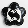 Resin Pendants, Flower 27mm Hole:2mm, Sold by Bag