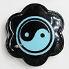 Resin Pendants, Flower 27mm Hole:2mm, Sold by Bag