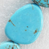 Turquoise Beads, Nugget, 18x23mm, Hole:Approx 1mm, Sold by PC