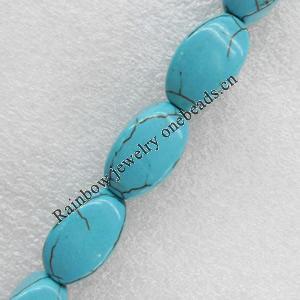Turquoise Beads, 15x25mm, Hole:Approx 1mm, Sold by PC