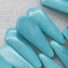 Turquoise Beads, 16x42mm, Hole:Approx 1mm, Sold by PC