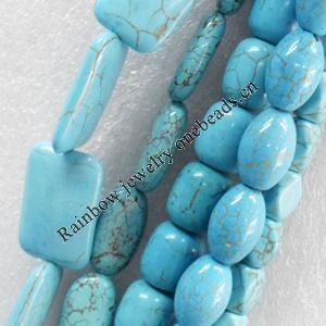 Turquoise Beads, Mix Style, 8x12-20x30mm, Hole:Approx 1mm, Sold by Group