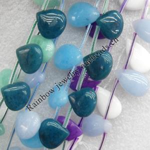 Gemstone Beads, Teardrop, 13x18mm, Hole:Approx 1mm, Sold per 16-inch Strand