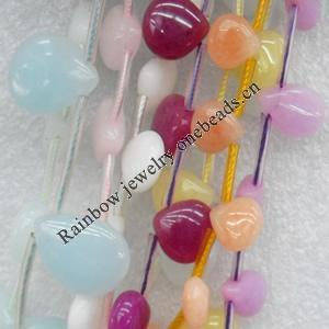 Gemstone Beads, Teardrop, 13mm, Hole:Approx 1mm, Sold per 16-inch Strand