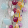 Gemstone Beads, Teardrop, 8mm, Hole:Approx 1mm, Sold per 16-inch Strand