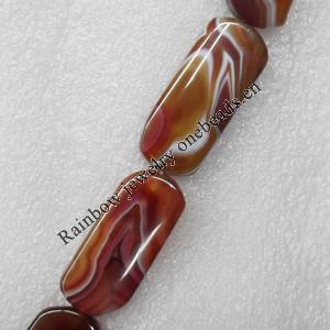 Agate Beads, 20x40mm, Hole:Approx 1mm, Sold per 16-inch Strand