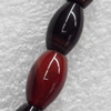 Agate Beads, Oval, 8x12mm, Hole:Approx 1mm, Sold per 16-inch Strand