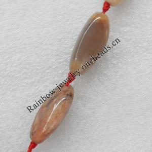 Agate Beads, 15x28-15x35mm, Hole:Approx 1.5mm, Sold per 16-inch Strand