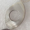 Shell Beads, Horse eye, 15x25mm, Hole:Approx 1mm, Sold per 16-inch Strand