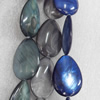 Shell Beads, Teardrop, Mix Colour, 20x28mm, Hole:Approx 1mm, Length:16-inch, Sold by Group