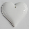 Resin Pendants, Heart 45x47mm Hole:2.5mm, Sold by Bag