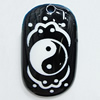 Resin Pendants, Rectangle 48x28mm Hole:3.5mm, Sold by Bag