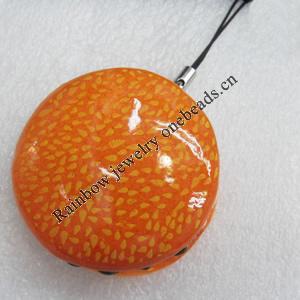 Mobile Decoration, Resin Pendant, Hamburg, Pendant: about 45mm wide, Rope: about 6cm, Sold by Dozen
