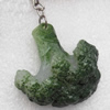 Key Chain, Resin Pendant, Broccoli, Pendant: about 45mm wide, Rope: about 6cm, Sold by Dozen