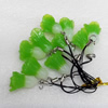 Mobile Decoration, Resin Pendant, Cabbage, Pendant: about 20mm wide, Rope: about 6cm, Sold by Dozen