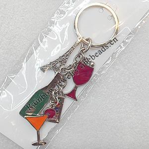 Zinc Alloy keyring Jewelry Chains, Length Approx:10cm, Sold by PC