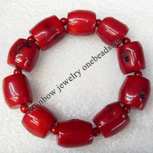 Coral Bracelet, width:16mm, Length Approx:6.3-inch, Sold by Strand