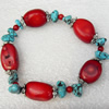 Coral Bracelet, width:15mm, Length Approx:6.3-inch, Sold by Strand