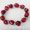 Coral Bracelet, width:13mm, Length Approx:6.3-inch, Sold by Strand