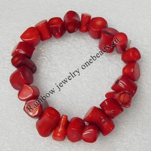 Coral Bracelet, width:12mm, Length Approx:6.3-inch, Sold by Strand