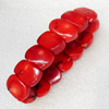Coral Bracelet, width:20mm, Length Approx:7.1-inch, Sold by Strand