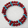 Coral Bracelet, width:7mm, Length Approx:6.3-inch, Sold by Strand